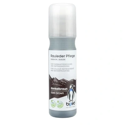 Imagen de biped cuidado del ante para avivar el color e impermeabilizar tubo con aplicador de esponja y nobuk 75 ml z2790(marrón)