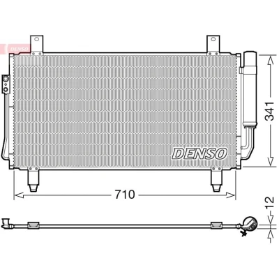 Imagen de DENSO DCN45006 Condensador con secador 678x360.6x12 R 134 a 678 MITSUBISHI: OUTLANDER 3
