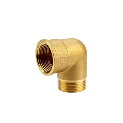 Imagen de Ángulo de latón GARDENA con rosca interna y externa: codo 42 mm (G 1 1/4 &quot;), para cambiar la dirección tuberías/mangueras (7285 20)