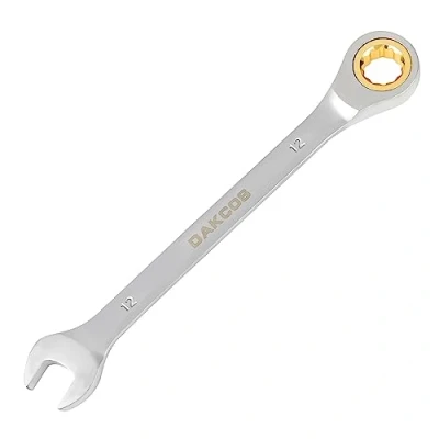 Imagen de DAKCOS Llave combinada de trinquete fija con carraca 12mm, Cr V 72 deintes