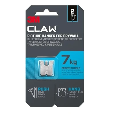 Imagen de 3M Claw 3PH7 2UKN Percha para pared de yeso (7 kg, 2 unidades)