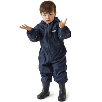 Imagen de Regatta Splosh III Waterproof And Breathable Insulated Lightweight All In One, Traje Niños, Navy, Size 60 72