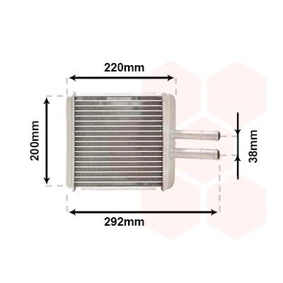 Imagen de VAN WEZEL 81006027 Radiador de Calefaccion DAEWOO: Nubira Berlina