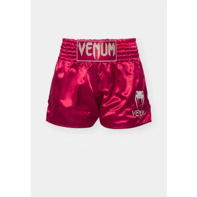 Imagen de Venum Classic MUAY THAI Short Pantalón corto de deporte, Mujer, Talla: Small, Bordeaux/gold
