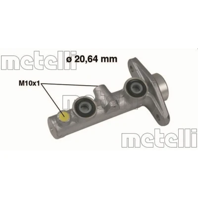 Imagen de METELLI 05 0497 Cilindro Maestro de Freno 20,64 Aluminio HONDA: CIVIC 6 Hatchback, 5 Coupe, Stufenheck