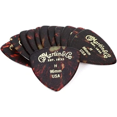 Imagen de Martin Triangle 346 Púas para guitarra (12 unidades, 0,96 mm), diseño de carey