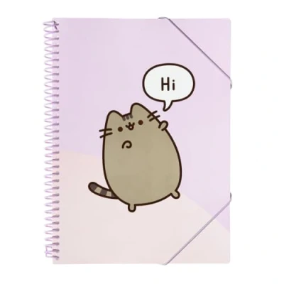 Imagen de Grupo Erik Carpeta fundas plastico A4 Pusheen duro transparente (30 fundas) clasificadora Carpetas archivadoras, Material escolar y papeleria