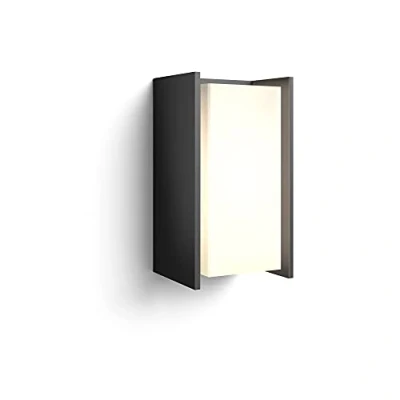 Imagen de Philips Hue Lámpara Inteligente, Turaco, Aplique de Exteriores LED Luz Blanca Regulable, Compatible con Alexa y Google Home, Color Negro