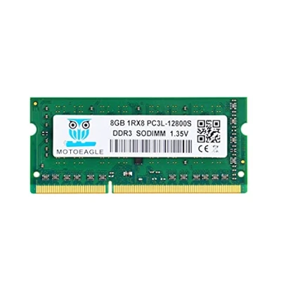 Imagen de Motoeagle 8GB 1RX8 PC3L 12800S RAM, DDR3L 1600MHZ So dimm Memoria,8GB DDR3 1600 PC3 12800 1.5/1.35V CL11 204Pin Non ECC Unbuffered Laptop RAM para Apple MacBook Pro iMac Mac Mini