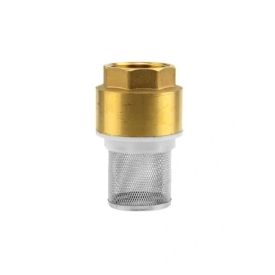 Imagen de válvula de pie latón GARDENA: retención, 42 mm (G 1 1/4 &quot;) rosca para conexión a las bombas, incluido filtro succión, cono y sello (7222 20)