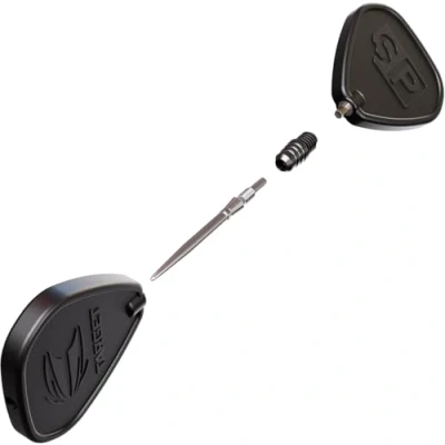 Imagen de Target Darts Soft Tip to Swiss Point Dart Conversion Set, Negro Herramienta Convertidora de Puntas Dardos Punta Blanda, Reapuntado Blandas a Acero Rosca 2BA
