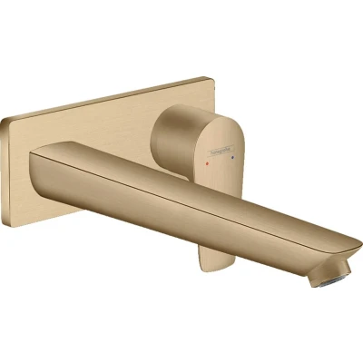Imagen de Hansgrohe Talis E Grifo monomando de lavabo empotrado con caño 22,5 cm, bronce cepillado, 71734140