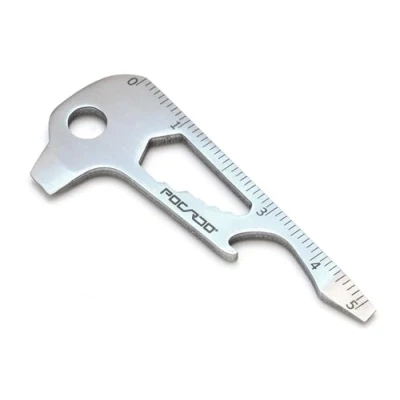 Imagen de POCARDO KEY TOOL Multiherramienta 12 en 1 Herramienta multifunción forma de llave Destornillador, abridor cerveza, inglesa, regla, paquetes
