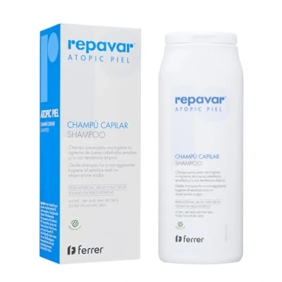 Imagen de Atopic Piel Repavar Champú Capilar Acción Antiirritante Calma el Picor, Protege la Barrera Cutánea y Descamación Para Pieles Atópicas, Secas Muy 200 ml