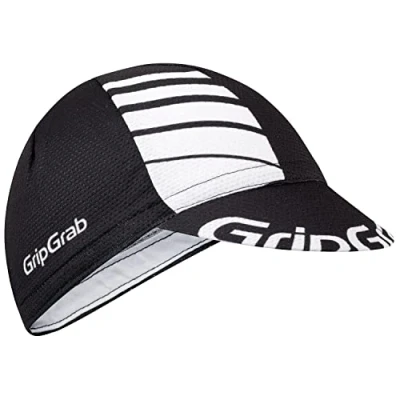 Imagen de GripGrab Lightweight Summer Cycling Cap UV Protection Under Helmet Mesh Hat Highly Breathable 8 Colours, Negro, OneSize (54 63 cm)