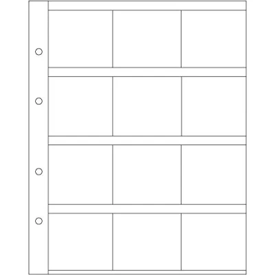 Imagen de Leuchtturm 309197 Sobres para Monedas Optima K50 12 Compartimentos Transparentes y portamonedas de hasta 50x50 mm Paquete 5
