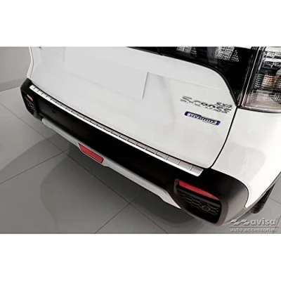Imagen de Avisa Protector del Parachoques Trasero Inoxidable Compatible con Suzuki S Cross II 2022 &#039;Ribs&#039;