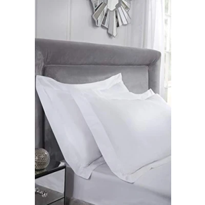 Imagen de Emma Barclay algodón de 400 Hilos, Color Blanco, Funda Almohada (par), Oxford Pillowcase (Pair)