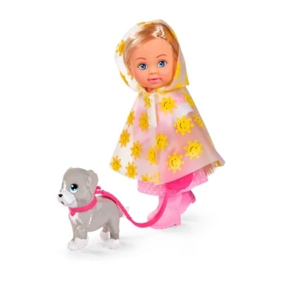 Imagen de Simba Muñeca Evi Paseo bajo la Lluvia, Con su Perrito y Accesorios (105733592)
