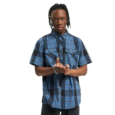 Imagen de Brandit Roadstar Camisa, Hombre, Talla: Large, Indigo checked
