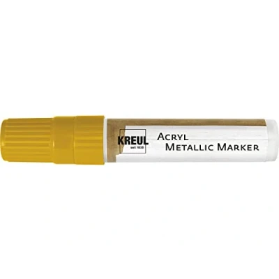 Imagen de KREUL Rotulador acrílico (15 mm, tamaño XXL), Color Dorado, Metallic Gold, (46251)