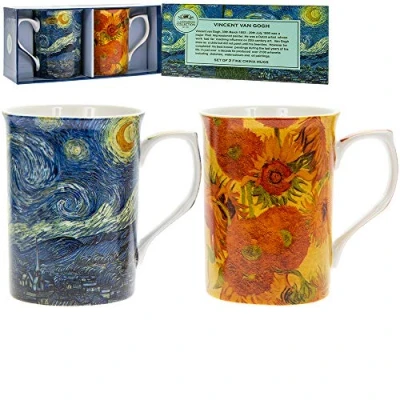 Imagen de Leonardo LP92364A Van Gogh Castle Juego de Dos Tazas con diseño
