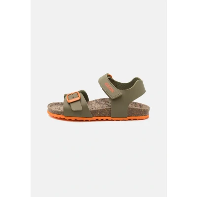 Imagen de Geox Ghita BOY Sandalias para niños, Talla: 38, Military/orange Zapatos