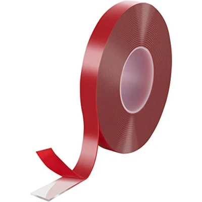 Imagen de POPPSTAR Cinta doble cara transparente de acrílico (10 m x 19 mm 2 mm) adhesiva acrílica