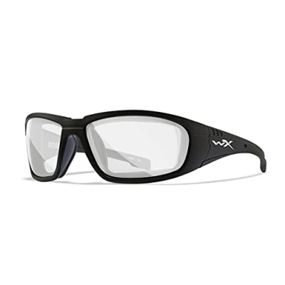 Imagen de Wiley X Ccbos09 Wx Boss Captivate Sunglasses Polarized Blue Mirror Gafas De Sol, Black, One Size Unisex