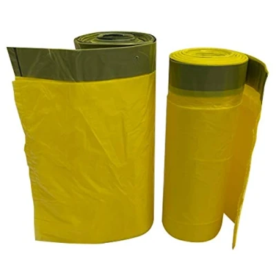 Imagen de Bolsas de basura amarillas 70 l con cordón 5 rollos