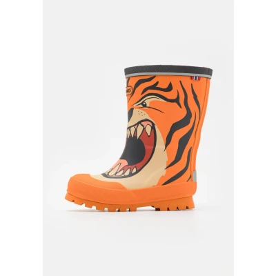 Imagen de Viking Jolly Unisex Botas de agua orange/multicoloured para niños, Talla: 30, Orange/multi coloured Zapatos