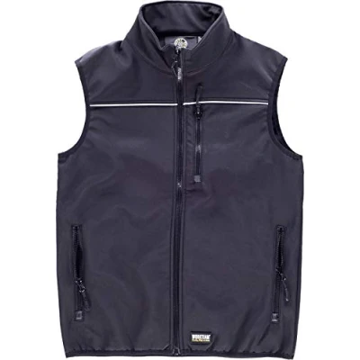 Imagen de Work Team Chaleco Softshell Aire Libre Liso Hombre Negro XXL