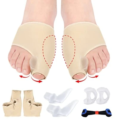 Imagen de corretores de dedos do pé Hallux Valgus corretor pinos separador separadores (7 peças)