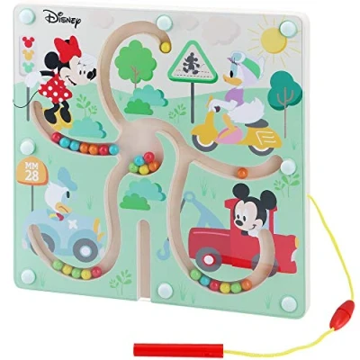 Imagen de WOOMAX Juegos de laberintos Juguete laberinto Cuentas madera y formas Abaco infantil para niños bebes 1 año Juguetes Montessori Motricidad Fina Regalos educativos