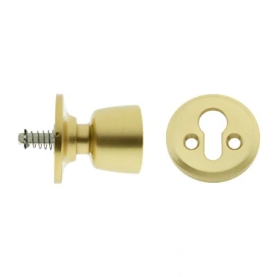 Imagen de Tesa Assa Abloy 353400LM Juego De Pomos TULIPA Para Puertas Latón Mate Función 34