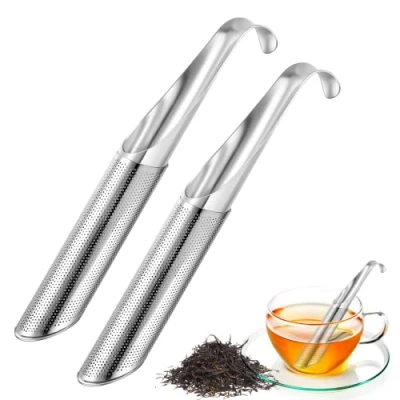 Imagen de 2 Piezas Infusor Te,Infusor de Té acero inoxidable 304,Infusores Colador Malla Fina para Suelto Especias Hierbas