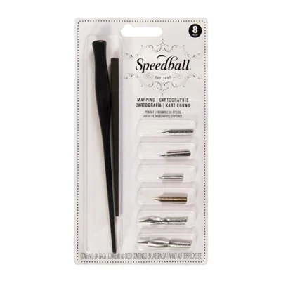 Imagen de Speedball 2965 Póster Juego de portaplumas y plumines