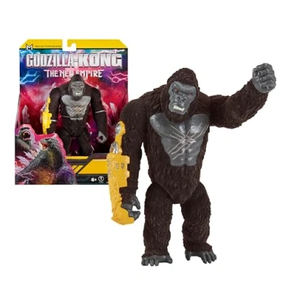 Imagen de MonsterVerse Godzilla x Kong, Figura articulada, 15 cm, Modelo Kong Real Feel, para niños a Partir de 4 años, MN3181