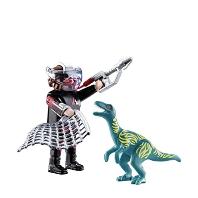Imagen de PLAYMOBIL Dino Rise DuoPack Velociraptor y Saqueador, a Partir de 4 años