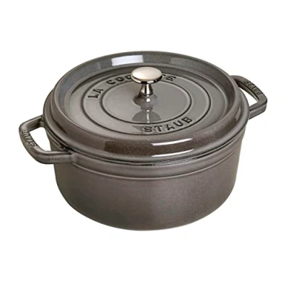 Imagen de STAUB Cacerola/Cocotte de Hierro Fundido, 24 cm Diámetro, 3,8 L, Gris Grafito