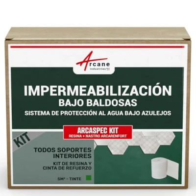 Imagen de Kit de Impermeabilización bajo Azulejo para Baño: SPEC ARCASPEC + BANDE ARCARENFORT 5 m² ARCANE INDUSTRIES