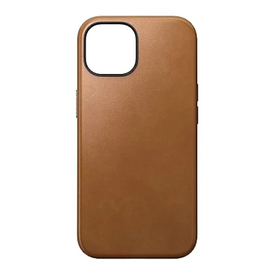Imagen de Funda Nomad Modern Compatible Con Magsafe De Cuero Para Iphone 15 Bronce