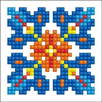 Imagen de Pracht Creatives Hobby DDS 025 Diamond Dotz de otoño, Mandala 1, Brillante Imagen Diamante para Personalizar, Aprox. 7,6 x cm, Pintar con Diamantes, Ideal Principiantes