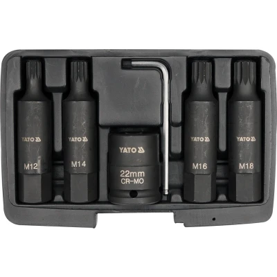 Imagen de YATO YT 1157 Cubos insertables 12, 14, 16, 18, 22