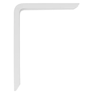 Imagen de Amig Palomilla para estanterías de pared Escuadra metálica baldas Ángulo estantes Soporte estantería Aluminio Color Blanco Medida: 200x150 mm Peso máx. recomendado: 60 Kg