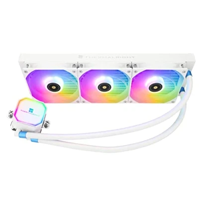 Imagen de Thermalright Frozen Prism 360 White ARGB Liquid CPU Water Cooler With 120mm PWM Fan,360 Cold Row Specification, Computer For AMD/AM4/AM5,INTEL 1700/1150/1151/1200/2011