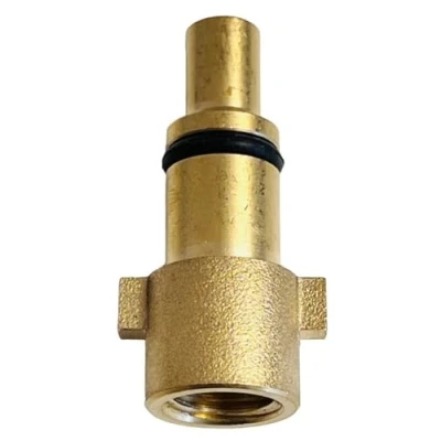 Imagen de M&amp;M Smartek Adaptador de arandela alta presión 1/4 pulgadas, rosca interior a bayoneta para Nilfisk, KEW, Stihl, Alto Hobby, Kinzo, Sistema