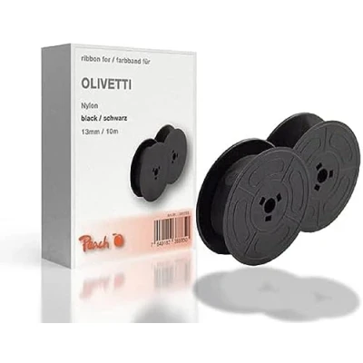 Imagen de Peach Cinta entintada para Olivetti (nailon, 13 mm/10 m), color negro