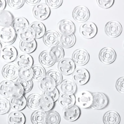 Imagen de Corchetes de Presion Plastico,40 Pares Botones Plástico Transparente Costura a Presión Para Abrigos Jersey Ropa Bricolaje,Pantalones, Camisas