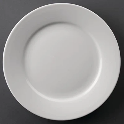 Imagen de Athena hotelware CC208 con borde ancho platos, 228 mm, blanco (Pack de 12)